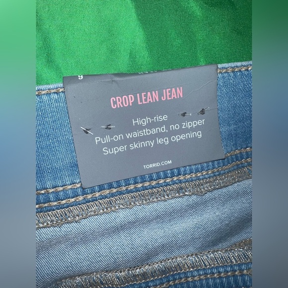 NWT Torrid Light Blue Crop Lean Ankle Jeans size 6X - Picture 5 of 10